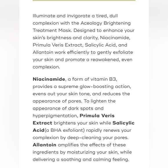 Aceology Brightening Treatment Mask - Picture 4 of 6